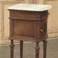 19th Century French Louis XVI Walnut Nightstand