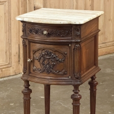 19th Century French Louis XVI Walnut Nightstand