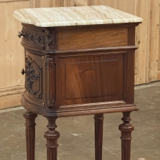 19th Century French Louis XVI Walnut Nightstand