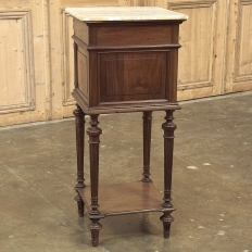 19th Century French Louis XVI Walnut Nightstand