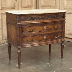 19th Century French Louis XVI Walnut Commode