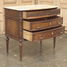 19th Century French Louis XVI Walnut Commode