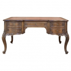 Antique French Louis XV Walnut Double-Faced Desk