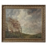 19th Century Framed Oil Painting on Canvas