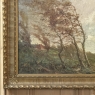 19th Century Framed Oil Painting on Canvas