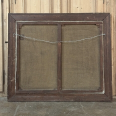 19th Century Framed Oil Painting on Canvas