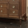 Antique French Louis XVI Mahogany Commode with Carrara Marble