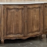 18th Century French Louis XV Walnut Buffet ~ Credenza with Carrara Marble