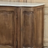 18th Century French Louis XV Walnut Buffet ~ Credenza with Carrara Marble