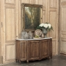 18th Century French Louis XV Walnut Buffet ~ Credenza with Carrara Marble