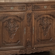 Antique Country French Louis XIV Oak Buffet
