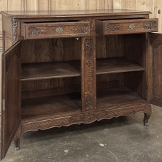 Antique Country French Louis XIV Oak Buffet
