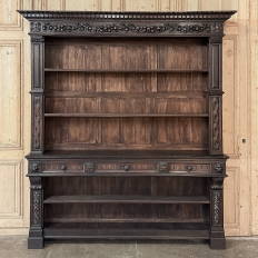 Grand Antique French Renaissance Walnut Bookcase