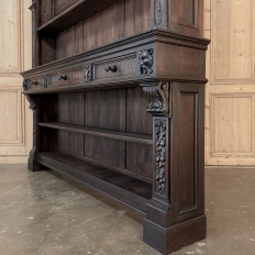 Grand Antique French Renaissance Walnut Bookcase