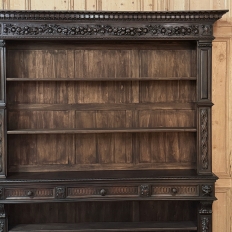 Grand Antique French Renaissance Walnut Bookcase