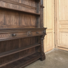 Grand Antique French Renaissance Walnut Bookcase