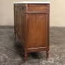 Antique French Louis XVI Mahogany Buffet with Carrara Marble