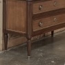 Antique French Louis XVI Mahogany Commode with Carrara Marble