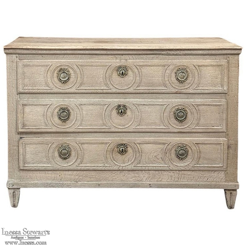 18th Century French Louis XVI Period Commode in Stripped Oak