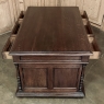 Antique French Neoclassical Henri II Oak Partner's Desk