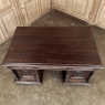 Antique French Neoclassical Henri II Oak Partner's Desk