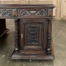 Antique French Neoclassical Henri II Oak Partner's Desk
