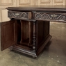 Antique French Neoclassical Henri II Oak Partner's Desk