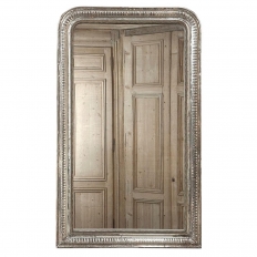 19th Century French Louis Philippe Silver Mirror