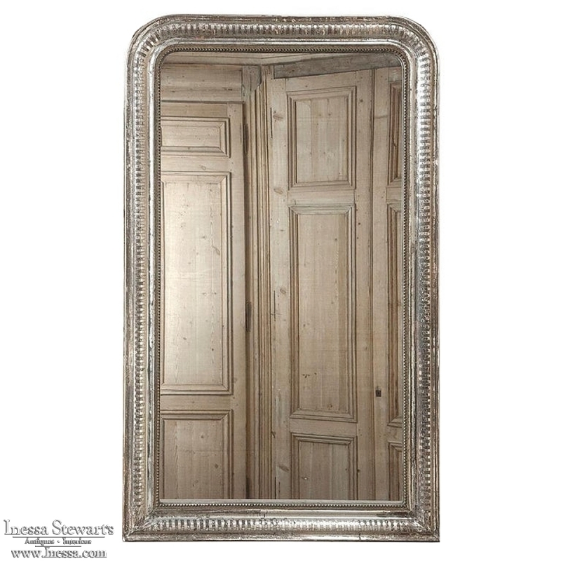 19th Century French Louis Philippe Silver Mirror