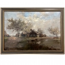 Antique Framed Oil Painting on Canvas by Henri J. Pauwels (1903-1983)