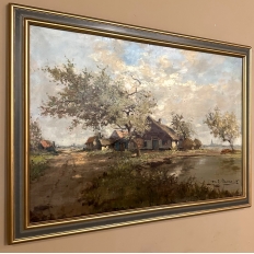 Antique Framed Oil Painting on Canvas by Henri J. Pauwels (1903-1983)
