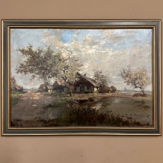 Antique Framed Oil Painting on Canvas by Henri J. Pauwels (1903-1983)
