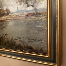 Antique Framed Oil Painting on Canvas by Henri J. Pauwels (1903-1983)