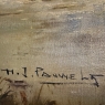 Antique Framed Oil Painting on Canvas by Henri J. Pauwels (1903-1983)