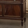 19th Century French Louis XVI Mahogany Buffet ~ Credenza with Carrara Marble