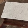 19th Century French Louis XVI Mahogany Buffet ~ Credenza with Carrara Marble