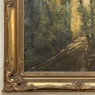 19th Century Framed Oil Painting on Canvas