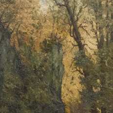 19th Century Framed Oil Painting on Canvas