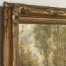 19th Century Framed Oil Painting on Canvas