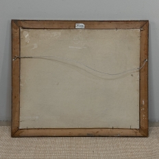 Antique Framed Nautical Oil Painting on Panel ~ Signed