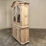 Grand 18th Century Dutch Bookcase ~ China Cabinet in Stripped Oak