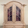 Grand 18th Century Dutch Bookcase ~ China Cabinet in Stripped Oak