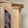 Grand 18th Century Dutch Bookcase ~ China Cabinet in Stripped Oak