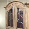 Grand 18th Century Dutch Bookcase ~ China Cabinet in Stripped Oak
