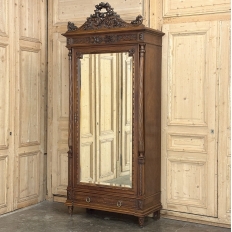 19th Century French Louis XVI Walnut 4-Piece Bedroom Set