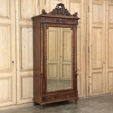 19th Century French Louis XVI Walnut 4-Piece Bedroom Set