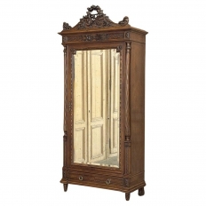 19th Century French Louis XVI Walnut Armoire