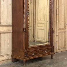 19th Century French Louis XVI Walnut Armoire