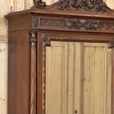 19th Century French Louis XVI Walnut Armoire