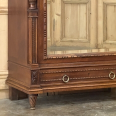 19th Century French Louis XVI Walnut Armoire